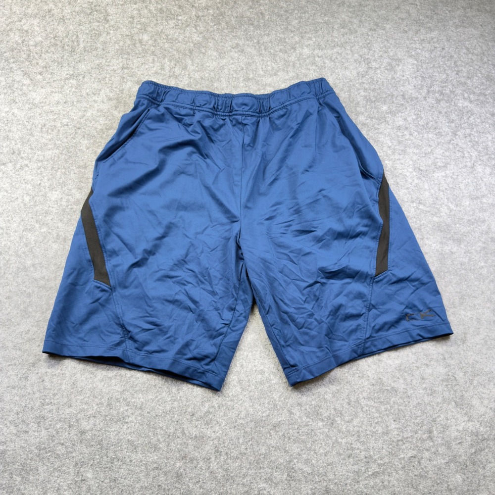 Calvin Klein Performance Shorts Mens Medium Blue Excellent Athletic Gym Workout